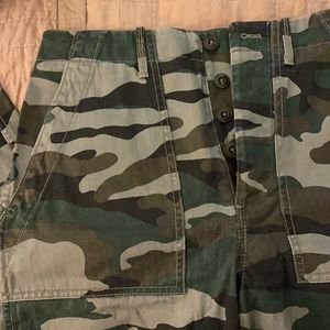 J.Crew Camo wide leg pants